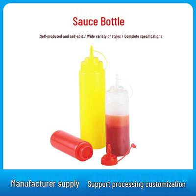 Einloch- und Drei-Loch-Quetschflasche für Ketchup & Salatdressing mit spitzer Öffnung