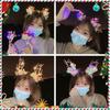 Christmas Hat Headband Christmas Glowing Headwear Party Decoration Luminous Xmas Tree Elk Hairpin Festival Party Small Gifts