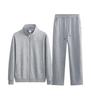Autumn/Winter Women's Casual Solid Color Hoodie & Wide Leg Pants Set