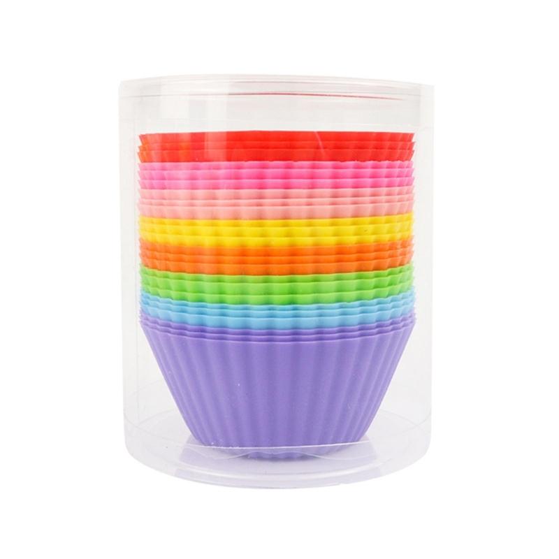 

24PCS Silicone Cakecup Kitchen Cupcake Liner Baking Cup Mold Muffin Baking Tools 1