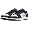 Air Jordan 1 Low Svart Medium Grå Unisex Sneakers Hvit 553558-040