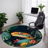 1pc Snake Jungle Office Round Area Rug, Indoor Mat Suitable For Office, Under Office Chairs Bedroom Living Room Home Decor, Room Deco