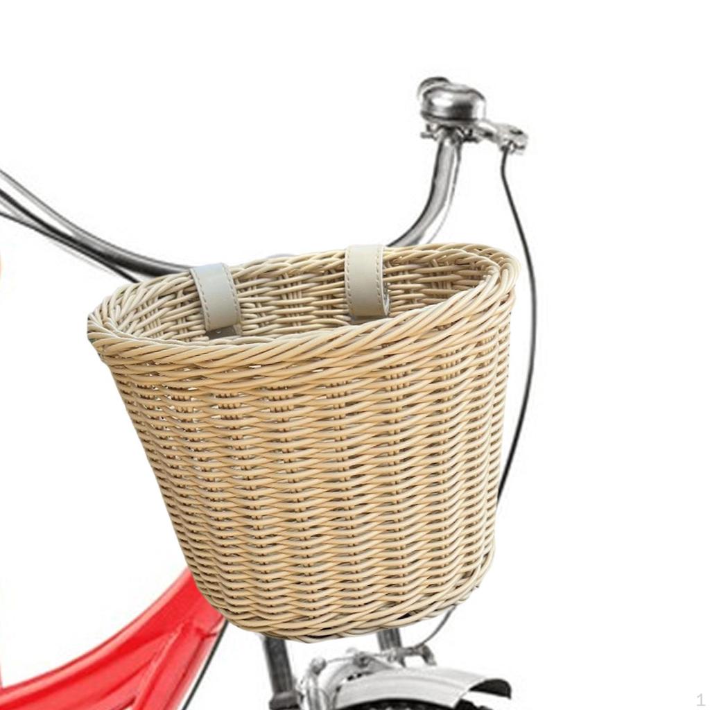 Cesta de bicicleta infantil, recipiente removível para artigos diversos, tecido à mão, portátil para ciclismo