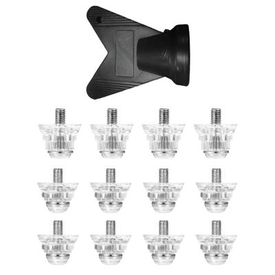 12pack Plastomer Soccer Cleat Studs Replacement Antislip Football Boot Spikes for Enhances Traction On Wet Grass