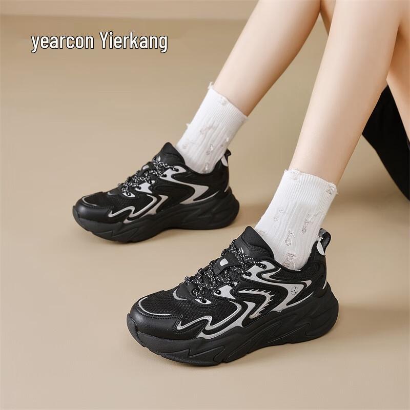 Yierkang Women s Platform Sport Casual Shoes 36