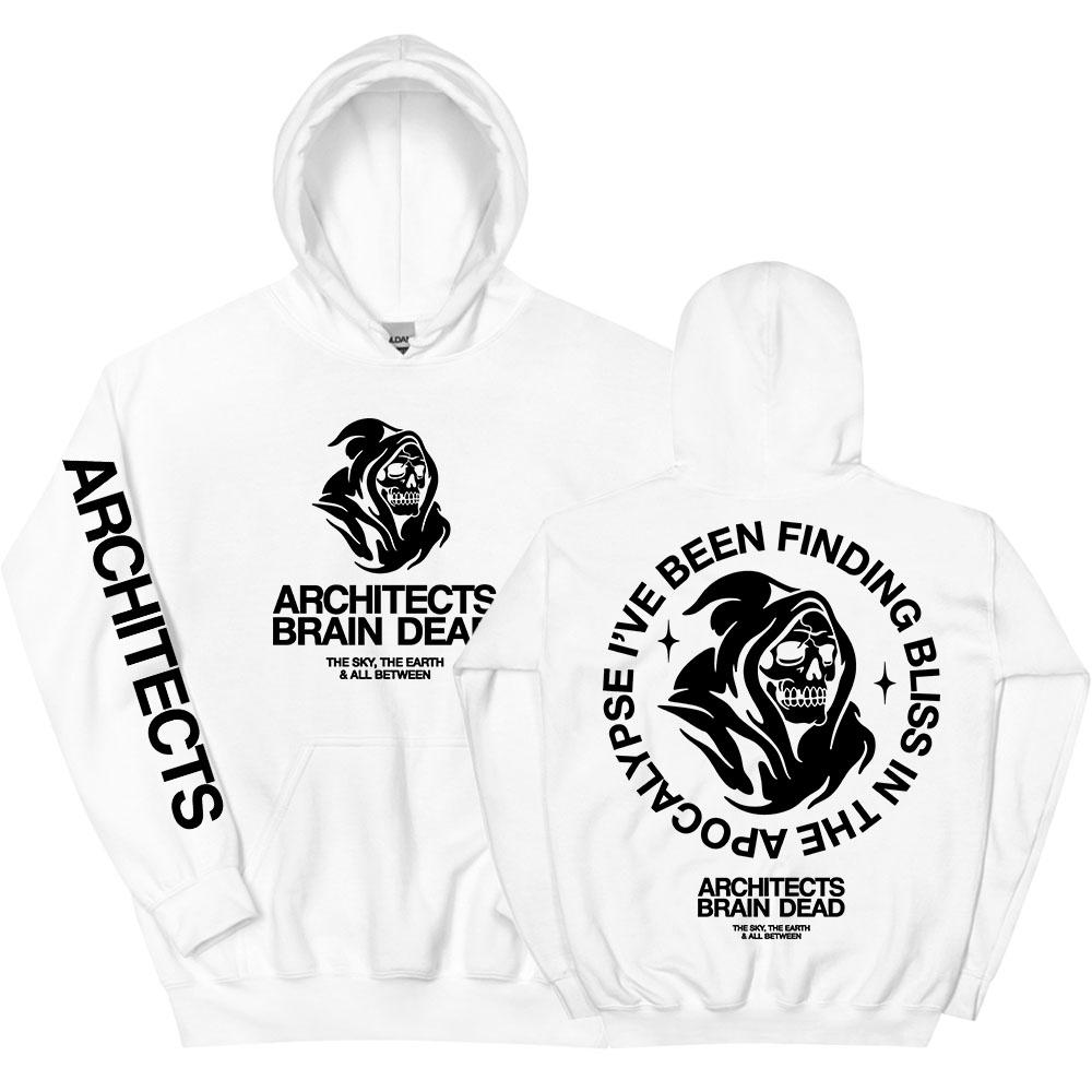 BRAIN DEAD REAPER HOODIE Architects THE SKY THE EARTH & ALL BETWEEN Sweatshirt Herbstmode Herren Pullover Kapuzen-Fleece-Tops