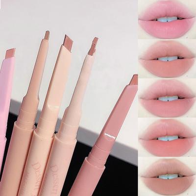 Dessert Lip Liner Automatic Rotating Waterproof Lasting Lipstick Lip Liner Pen Lip Makeup
