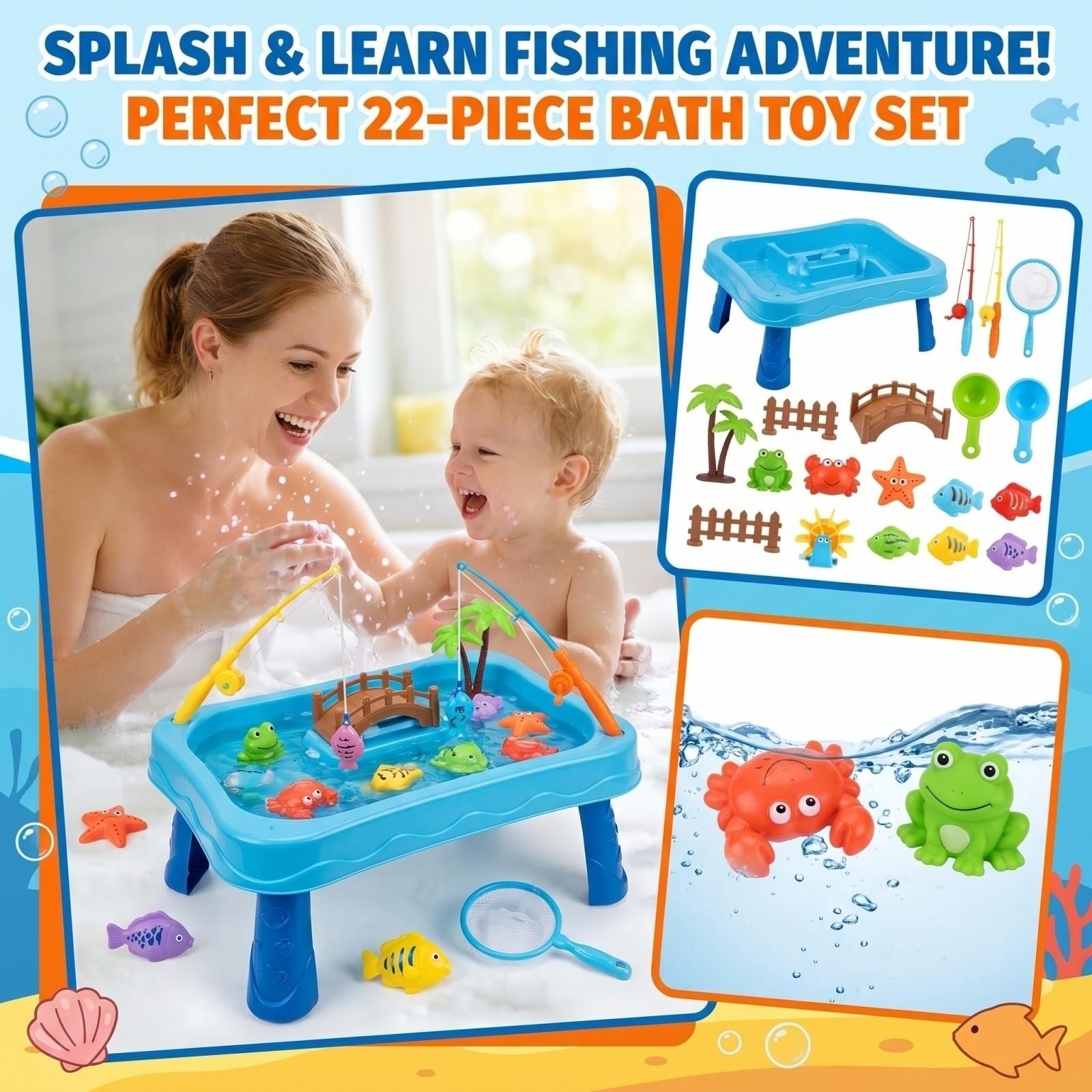 

Игрушка для рыбалки, игрушка для ванны, водная игра, идеальная обучающая игра, подарок для детей One Size