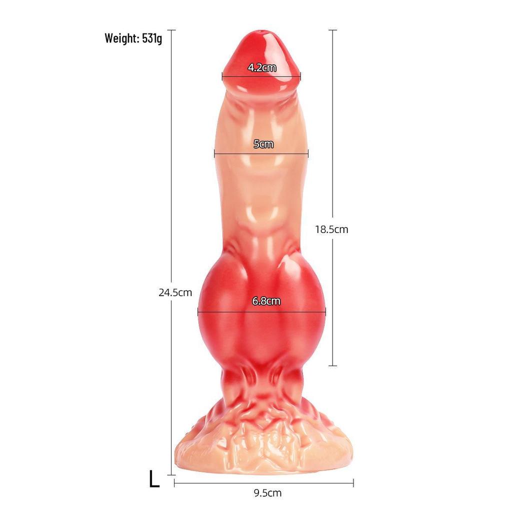A196 Alien Phallus Dog Penis Anal Plug: Unisex Adult Masturbation and Pleasure Toy