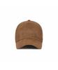 Bajal Va Curved Oval Metallic Suede Ball Cap Brown