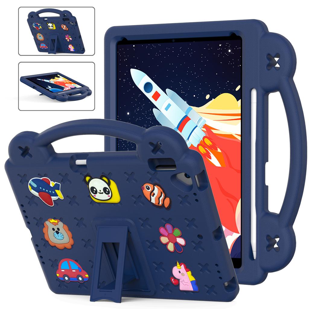Kids Case for IPad Pro 11 10th Gen Air4 Air5 A16 EVA Hand-held Stand Tablet Case for IPad 9.7 IPad 10.2 with Pencil Holder Funda