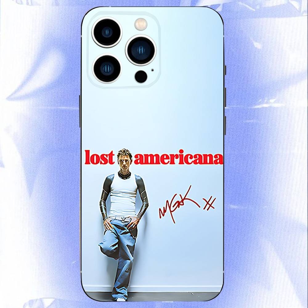 MGK LOST A-AMERICANA Black Soft Case For iPhone 17 13 14 15 11 16 12 Pro Max Pro Max Plus E Air Mini Phone Cover Shell