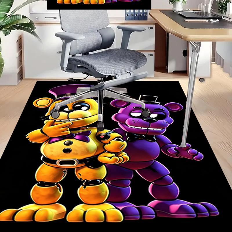 Fnaf Freddy Bonnie Carpet For Playroom Bedroom Living Room Sofa Home Decorkids Game Area Rug Nonslip Floor Mat