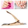 Straight Edge Nail Tip Cutter Gold Color Acrylic Nail Clipper Manicure Cutter Tool  DIY Nail Art