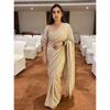 DESIGNER PARTY WEAR COLLECTION | Fendy Satin Silk Saree with Heavy Beads & Sequence Embroidery