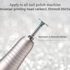 Manicure Flying Saucer Polishing Head T Round Metal Nail Drill Bit Short Tip Trimming DIY Nail Art Tool Accessories