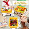 10 Pack Storage Bins Multi-color Plastic Stackable Storage Trays A4 Size File Organization Art Trays for Office and Home Storage