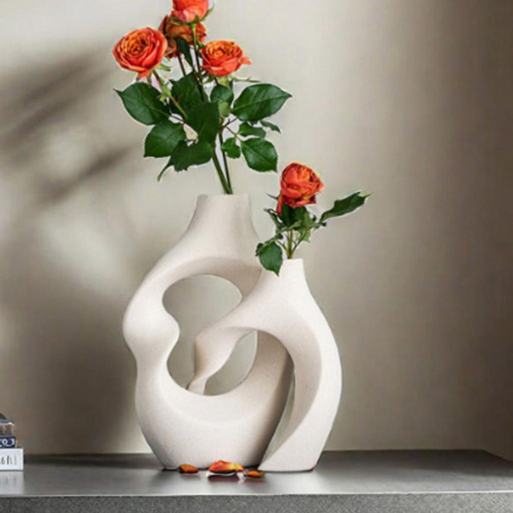 2 Pack Silicone Vase Mold Set Easy Demolding Craft Molds Creative Crafting Moulds for Unique Abstract Vase Crafting