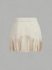 2025 Women's Vintage A-Line Fringe Skirt
