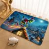 How The G-Grinch S-Stole Christmas Floor Mat Floor Mat Soft Flannel Non-Slip Door  Rug for Living Room