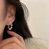 Senior Sense Wave Pattern Earrings Female Niche Senior Sense INS Cold Wind Earrings Simple Hundred with Ornaments Elegant Accessories Classic Jewelry