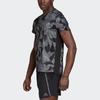 Adidas Own The Run Tee Camouflage Print Quick-Dry Training Running Short Sleeve T-Shirt Men Tops Gray GK8161