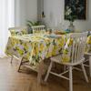 Tablecloth Fabric Waterproof Lemon Print Small Fresh Table Mat Coffee Table Cloth