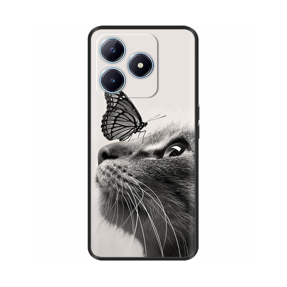 For Realme C63 Case Animals Soft Silicone TPU Phone Cases Back Cover For OPPO Realme C63 C61 C 63 Shockproof Protective Fundas