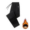 Autumn and winter men's new thermal velvet pants blue waterproof casual pants straight casual versatile boys long pants
