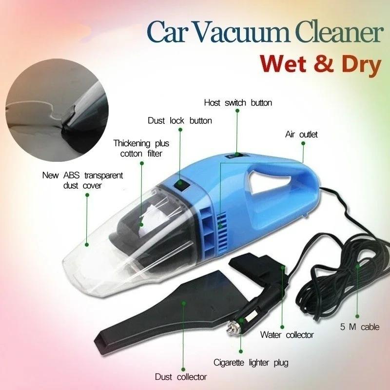 Portable Mini Home Car Vacuum Cleaner Wet and Dry Car Vacuum Cleaner Portable Handheld Vacuum Cleaner Car Electrical Appliances