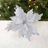 Handmade Artificial Christmas Flowers Shiny Xmas Tree Ornaments  Party Supplies