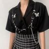 Punk Leather Waist Chain Belt Layered Ring Belly Chains Dance Body Accessories for Women and Girls
