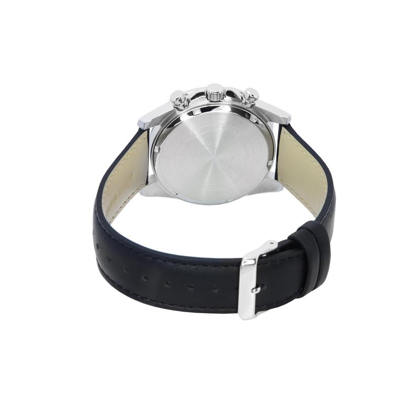Casio STANDARD Series 50 Meters Waterproof Quartz Movement Leather Strap Japanese and Korean Watch Men's Watch Black Dial MTP-W500L-1A