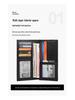 Jiameda Nappa Leather RFID Men's Long Wallet with Zipper and Anti-magnetic Card Slots