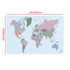 Grande Poster Mappa del Mondo Arte da Parete per Decorazione Aula e Ufficio di Casa, Mappa Politica del Mondo Dettagliata Aggiornata al 2026 per Viaggi e Uso Educativo