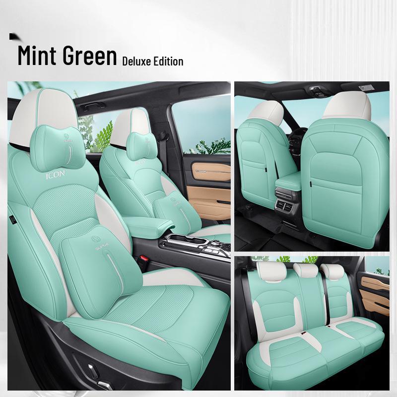 Universal Leather Car Seat Cover for Icon Five-Seat Models - All-Season Comfort and Protection