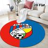 Fc Viktoria Plzen Round Area Rug Carpet Rug For Living Room Bedroom Sofa Playroom Decor Nonslip Floor Mat