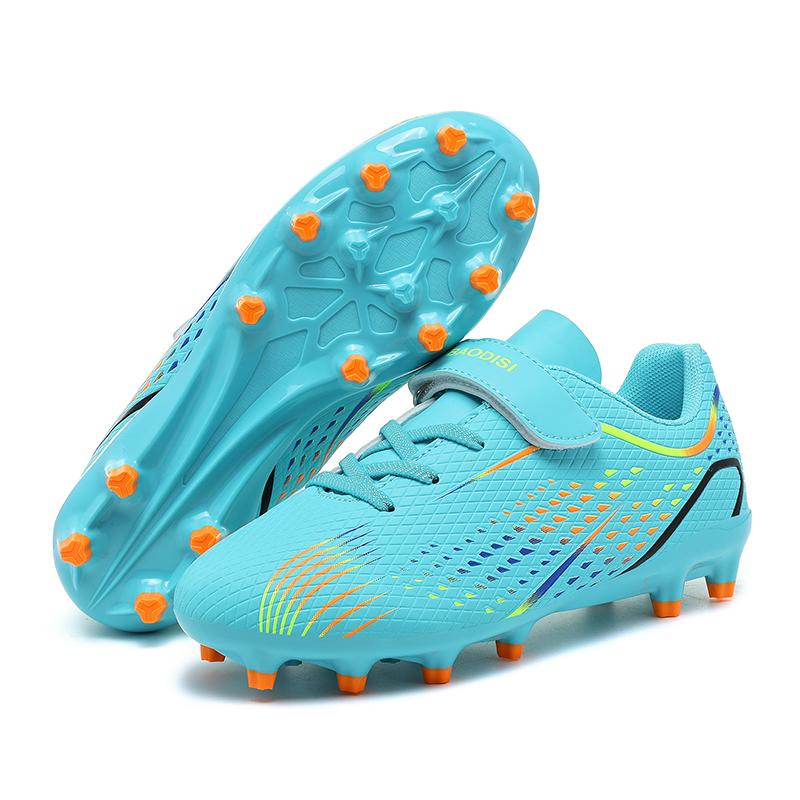 Boys Football Shoes AG/TF Spike Rubber Soft Sole Kid's Professional Artificial Turf Training Football Boots for Girls Soccer Shoes