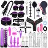 SacKnove 25/28/34 Piece BDSM Set Juguetes Sexuales Erotic Furniture Adult Couples Game Sex Toys Bondage Gear