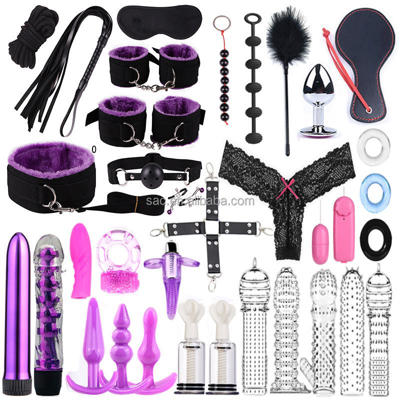 SacKnove 25/28/34 Piece BDSM Set Juguetes Sexuales Erotic Furniture Adult Couples Game Sex Toys Bondage Gear