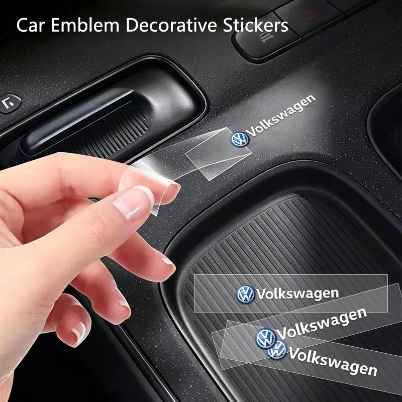 5/10PCS Car Emblem Sticker Car Body Decoration Sticker For Volkswagen VW Polo Tiguan Golf 4 5 Jetta Beetle Scirocco Passat LL6