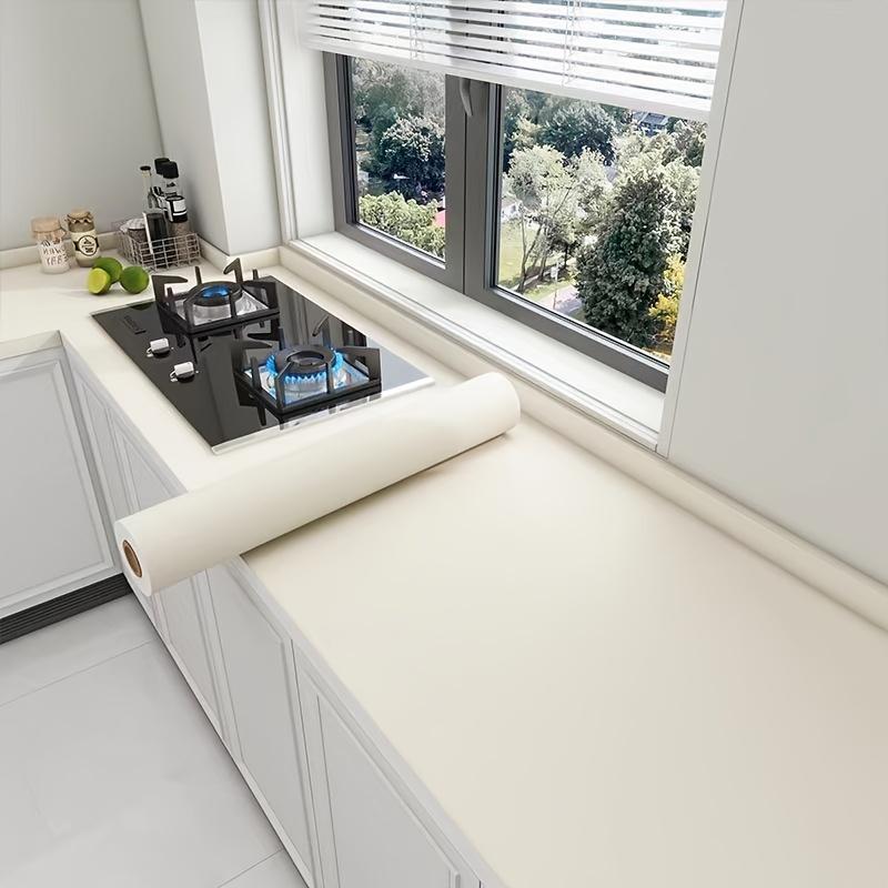 60CM Peel and Stick Vinyl Wallpaper Matte Black Gray White Removable Thick Contact Paper for Walls Kitchens Countertops Cabinets