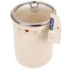 Tonca 1.9 L Enameled Food Container With Glass Lid