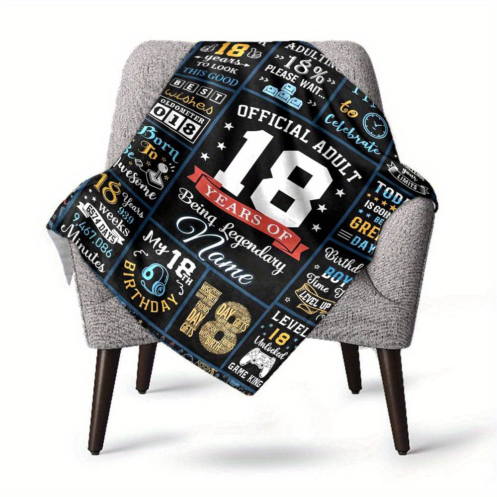 Official Adult 18 Years Home Blankets Comfortable Soft Lightweight Multiseasonal Use For Picnics Sofas Offices Beds Living Rooms Perfect Gift For