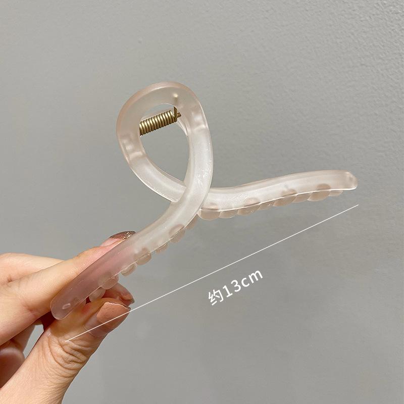 

Модні шпильки для волосся для жінок пластиковий затискач-краб кольоровий однотонний хрест великий 13 см шпилька для волосся дівчатка затискач-краб для волосся аксесуари для волосся