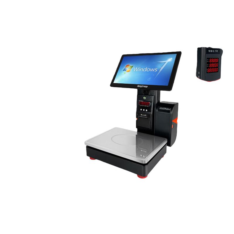 

Touchscreen POS Scale with Dual Printer (CN version)