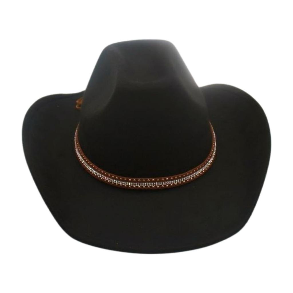 Premium Middle Diamond Accessory Hat Cowboy Hat British Style Jazz Hat Men And Women