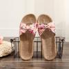 Fashion 2025 Ladies New Style Bow Flower Fashion Versatile Slipper Leisure Comfort Beach Shoes Elegant Minimalist Non Slip Women Sandals