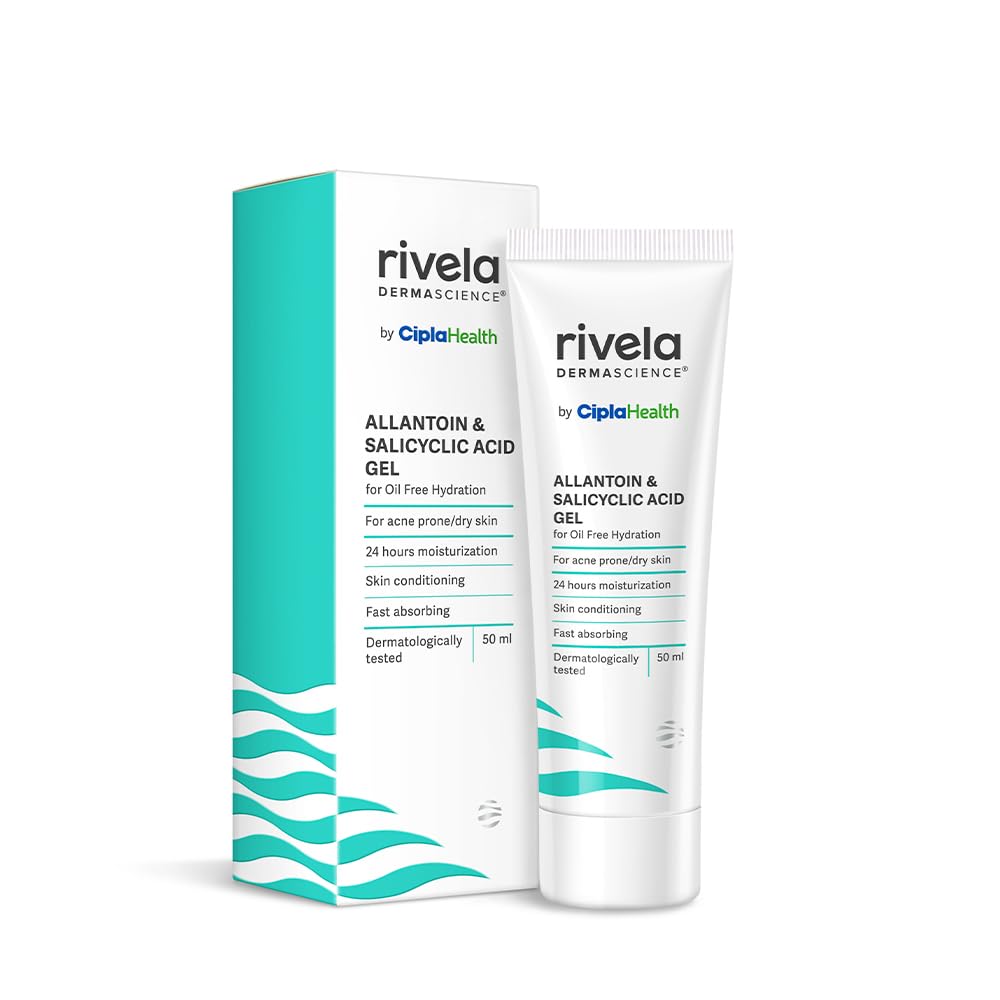 

Rivela Dermascience By Cipla 24-часовой увлажняющий гель без масел для кожи, склонной к акне и сухой кожи, 50 мл, 1 шт.