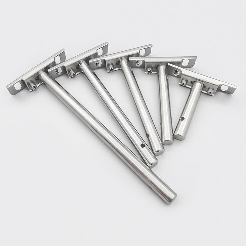 T-Shaped Invisible Shelf Bracket: Wall Mount Bookshelf & Storage Support.